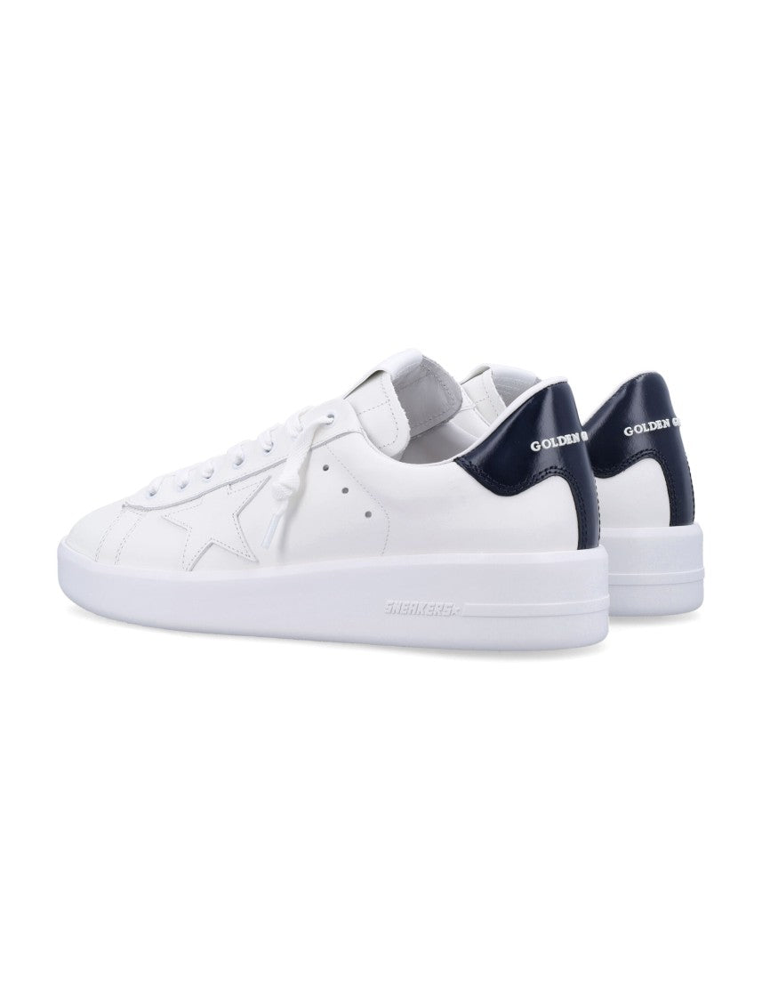 Golden Goose Pure Star Low-Top White Leather Sneakers
