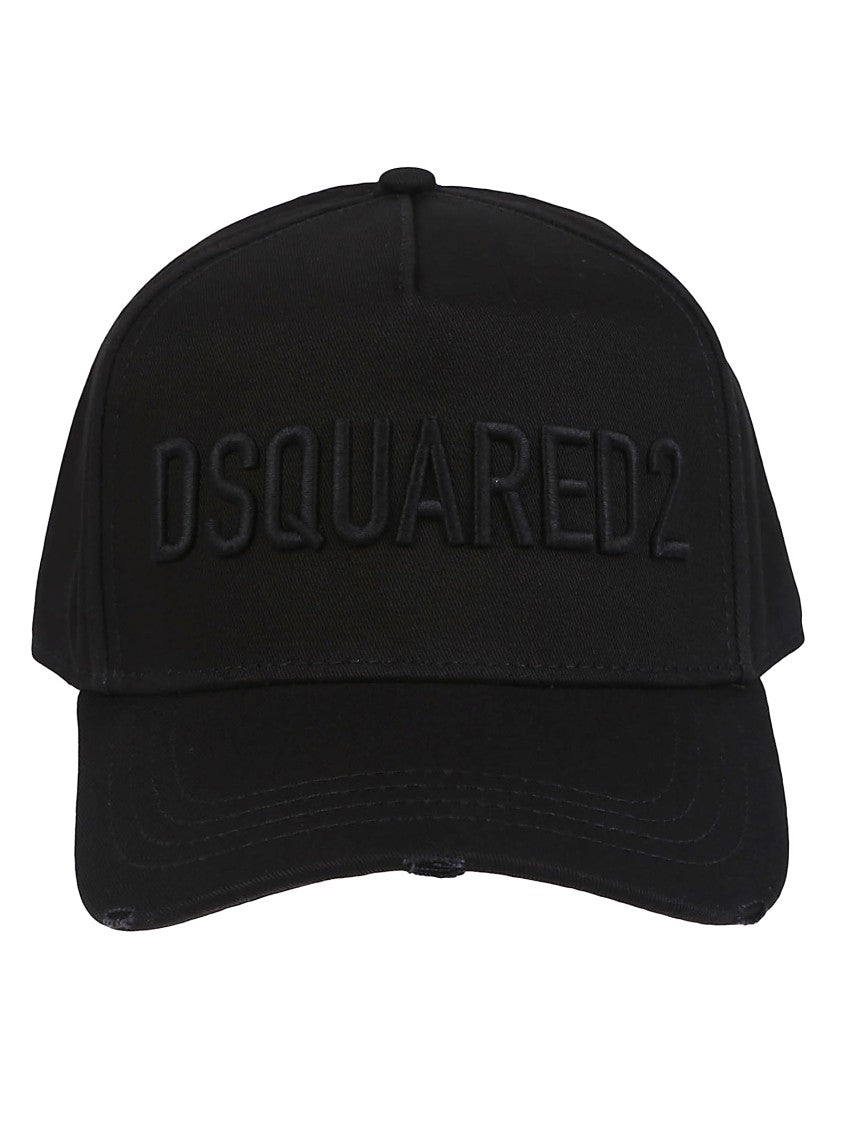 Dsquared2 Technicolor Monochromatic Black Baseball Cap