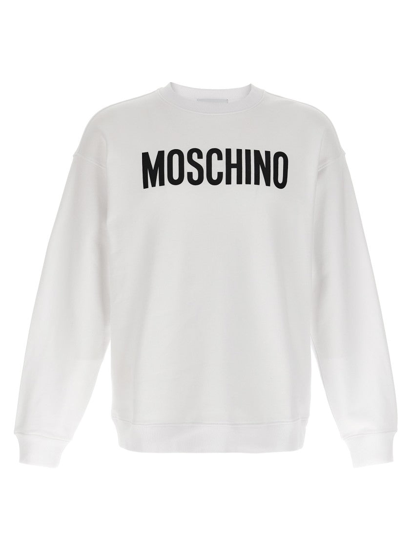 Moschino Bold Logo Print Organic Cotton Sweatshirt