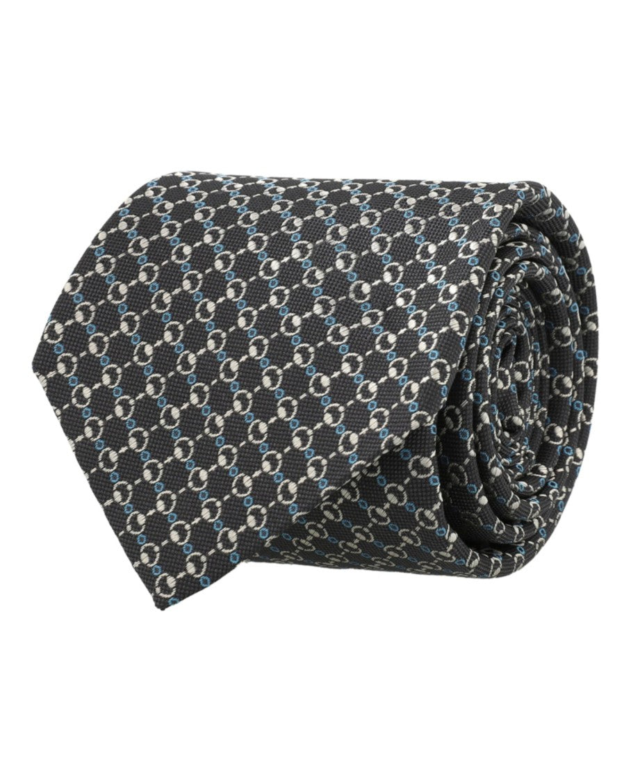 Gucci Horsebit Silk Jacquard Tie