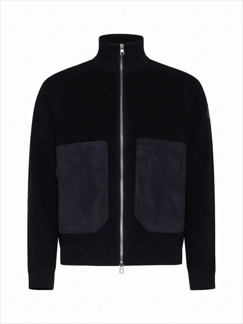 Moncler Zip-Up Knit With High Collar