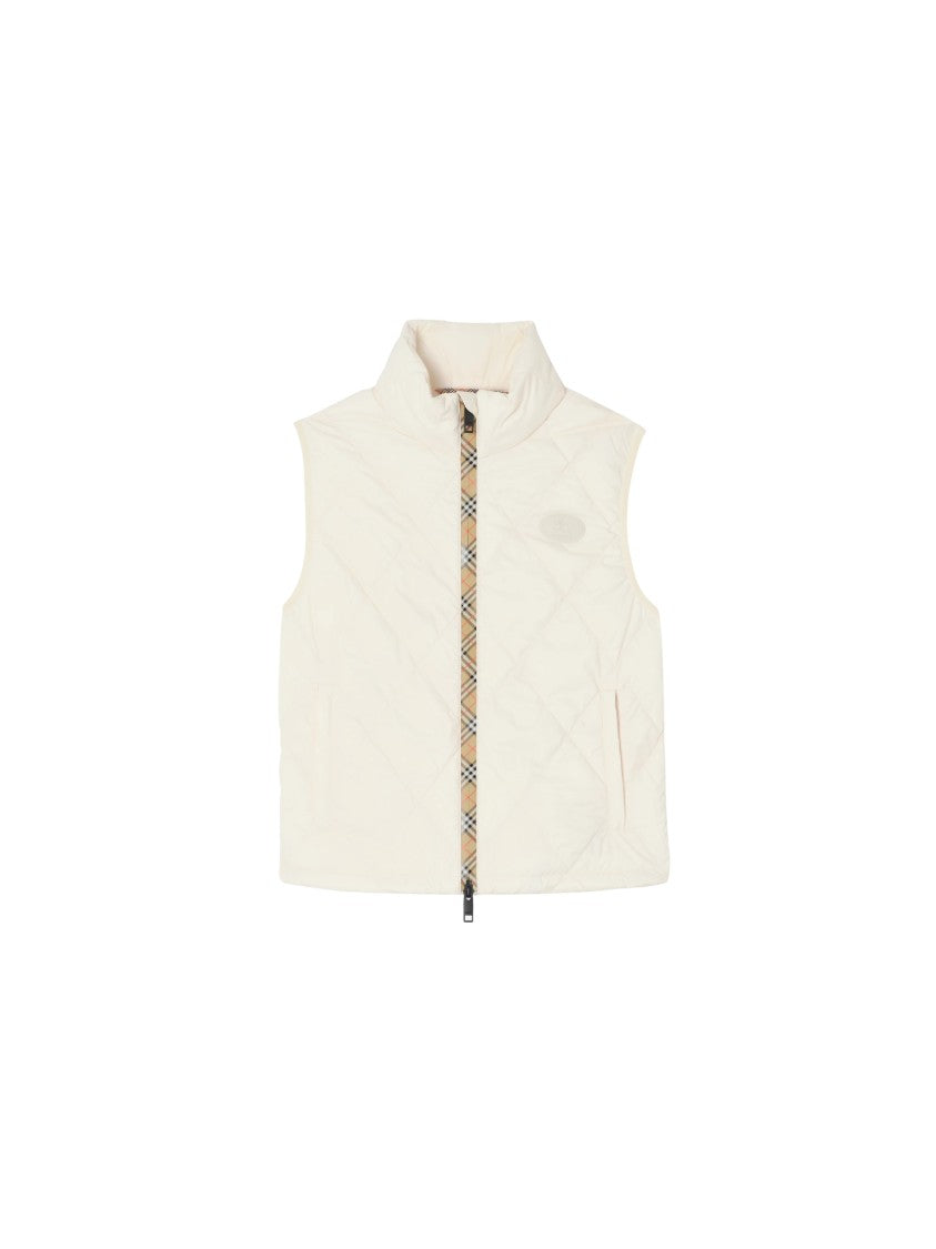 Burberry Sleek Quilted High-Collar Vest