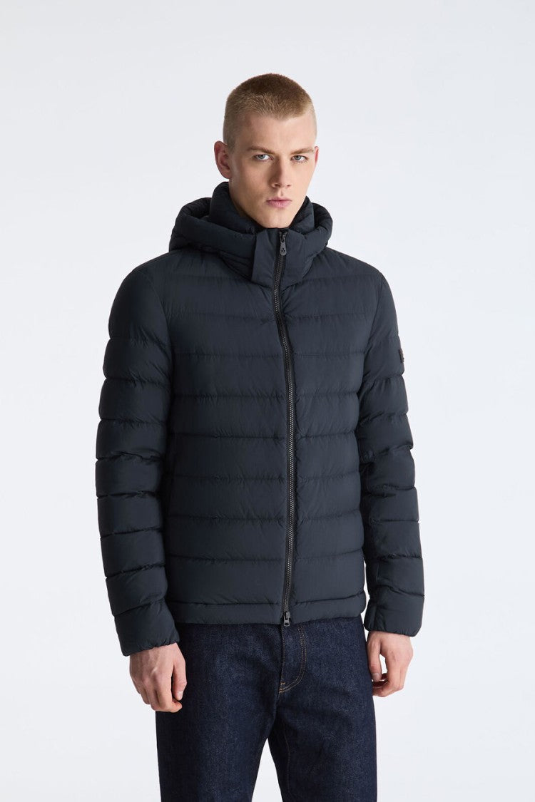 Peuterey Navy Hooded Down Puffer Jacket
