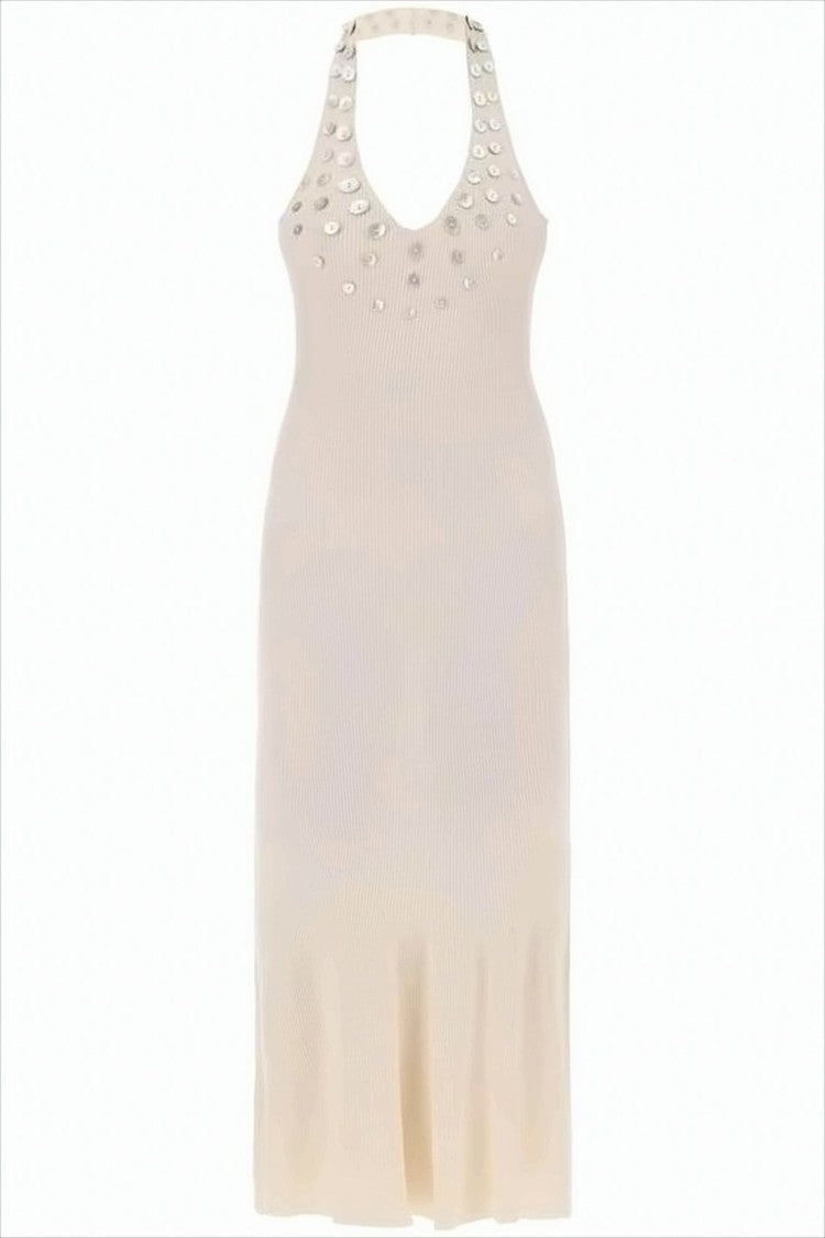 Paloma Wool Ribbed Knit Midi Dress