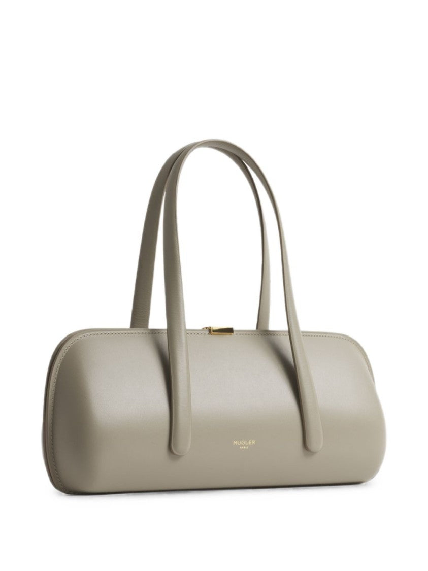 Mugler Gold-Tone Clasp Shoulder Bag