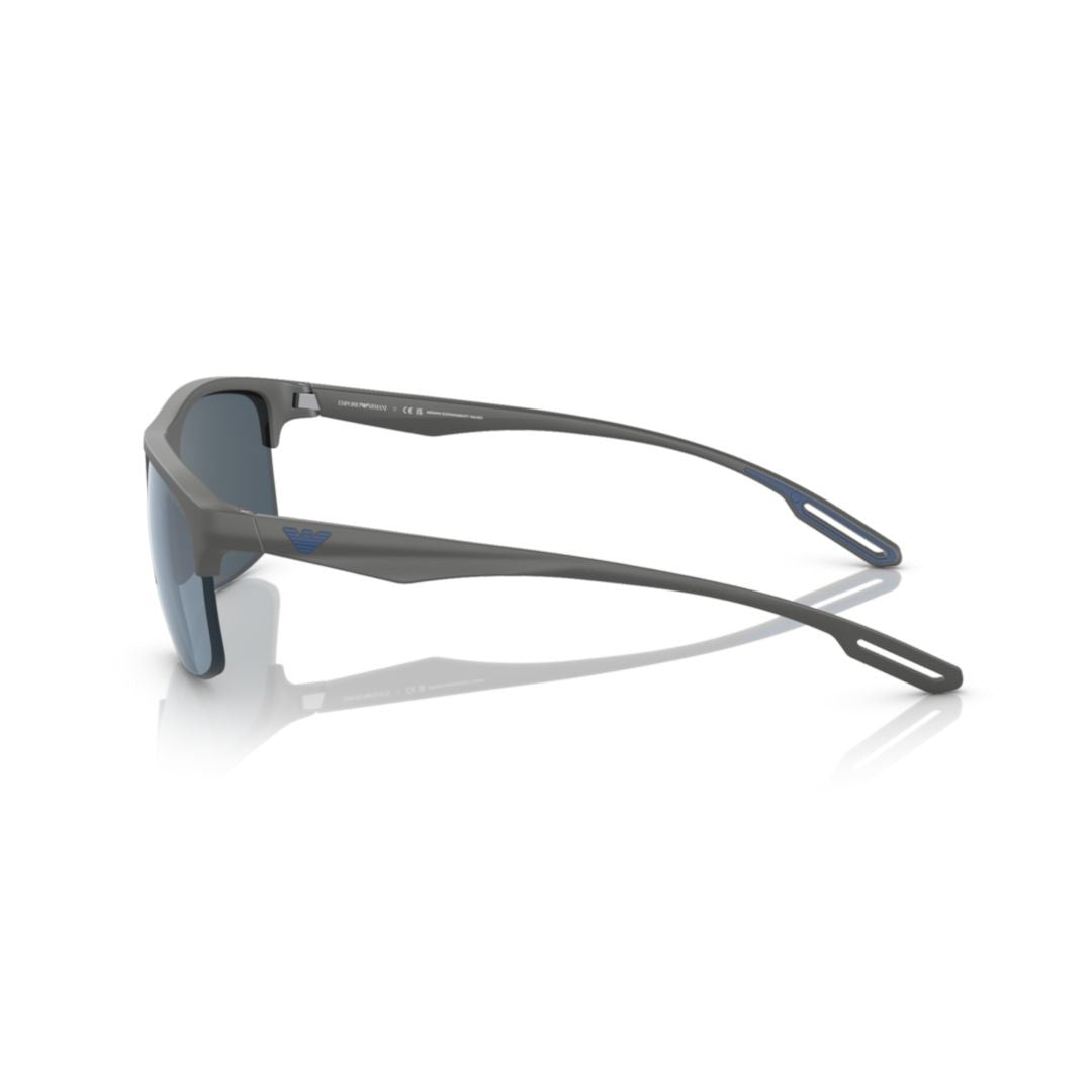 Emporio Armani Grey 0Ea4188u Semi-Rimless Tinted Sunglasses