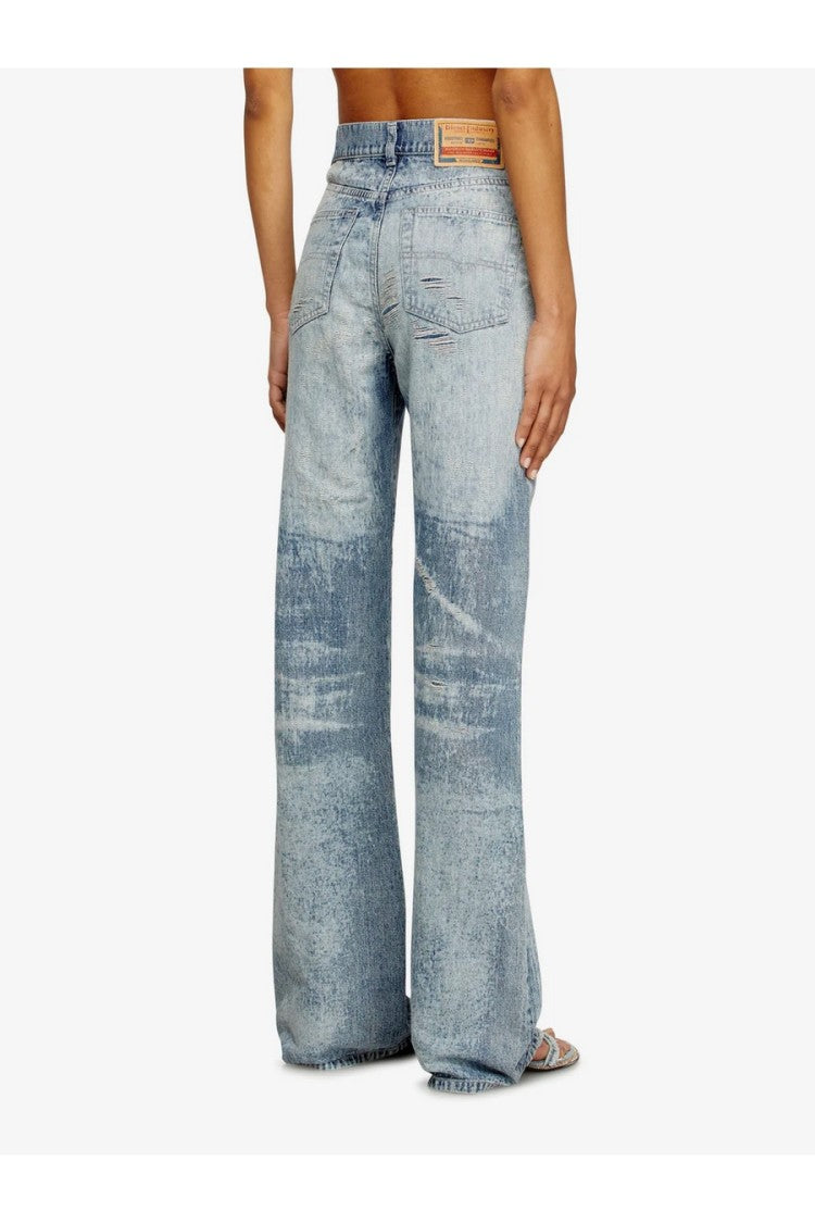 Diesel Blue Cotton Jeans