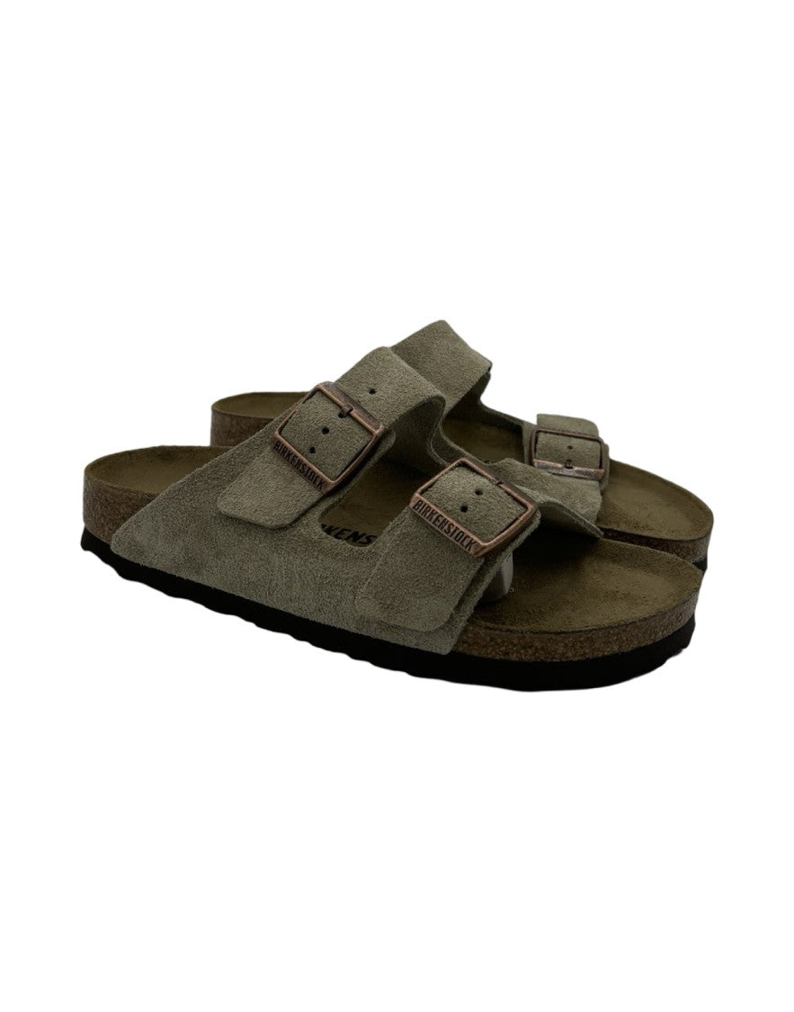 Birkenstock Arizona Suede Slide – Taupe