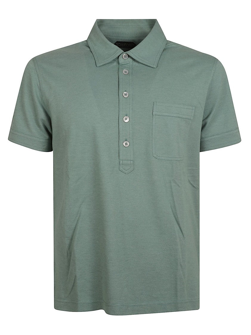 Tom Ford Short-Sleeved Polo With Classic Collar