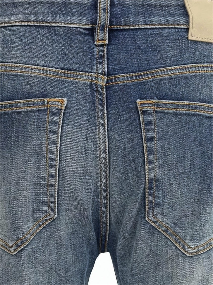 Pt Torino Classic Blue Denim Pants With Five-Pocket Design