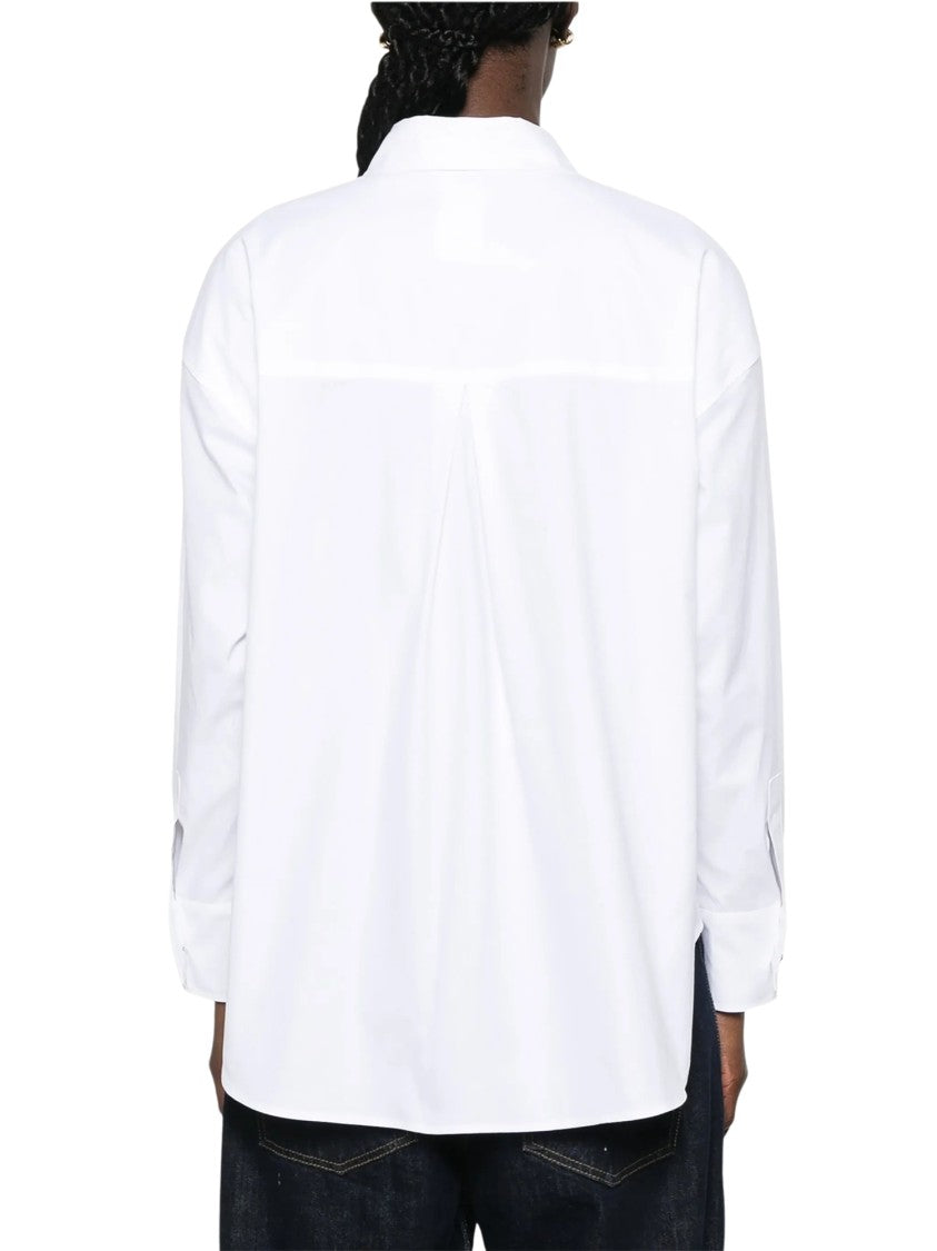 Max Mara Light Blue Volonta Cotton Flowing Classic Shirt
