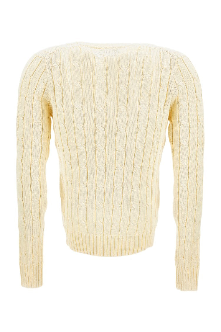 Polo Ralph Lauren V-Neck Cable-Knit Cotton Pullover Sweater