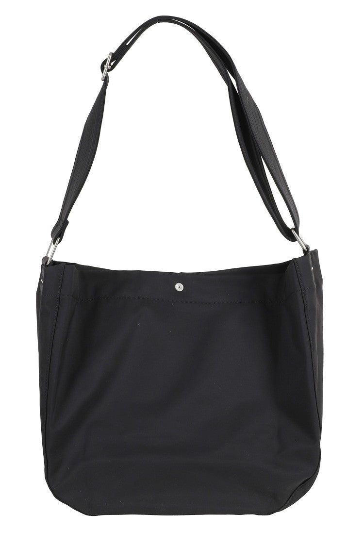 A.P.C. Black Journal Satchel Adjustable-Strap Polyester Shoulder Bag