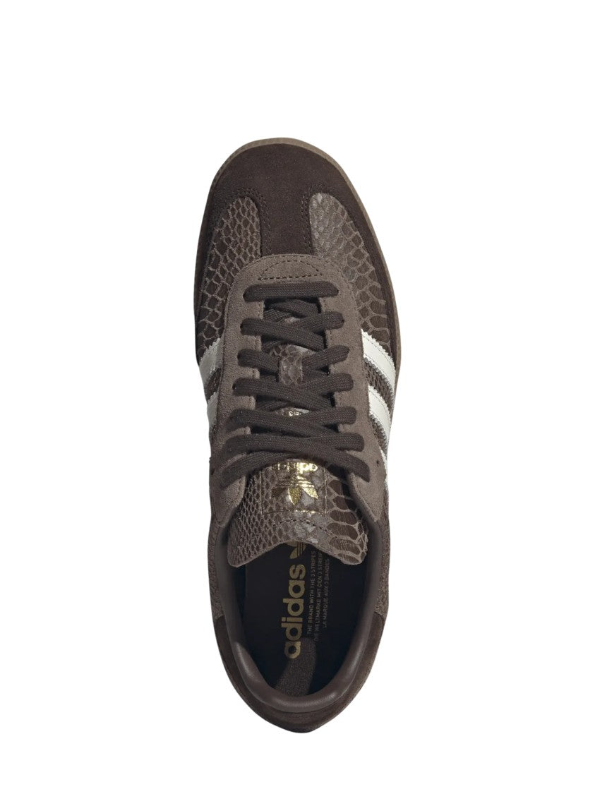 Adidas Reptile-Patterned Brown Samba Og Sneakers