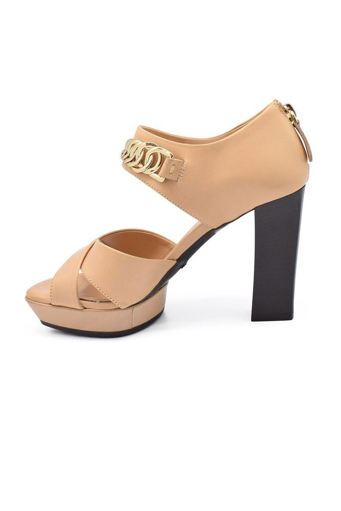 Tod's Nude Leather Sandals