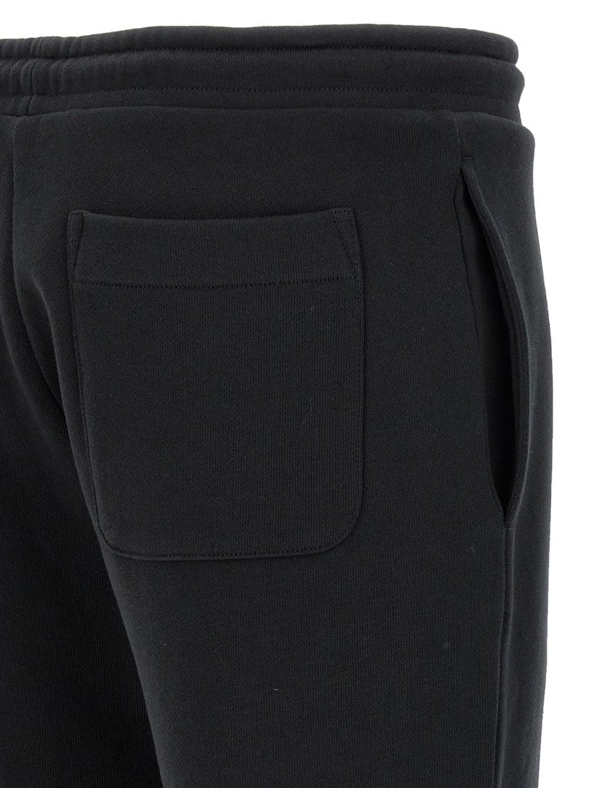 Moncler Tapered Black Jogger Pants With Elastic Waistband