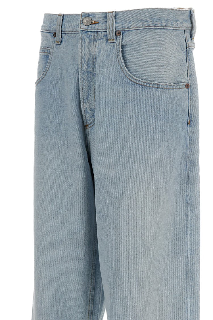 Agolde Light Blue Fusion Cotton Denim Jeans