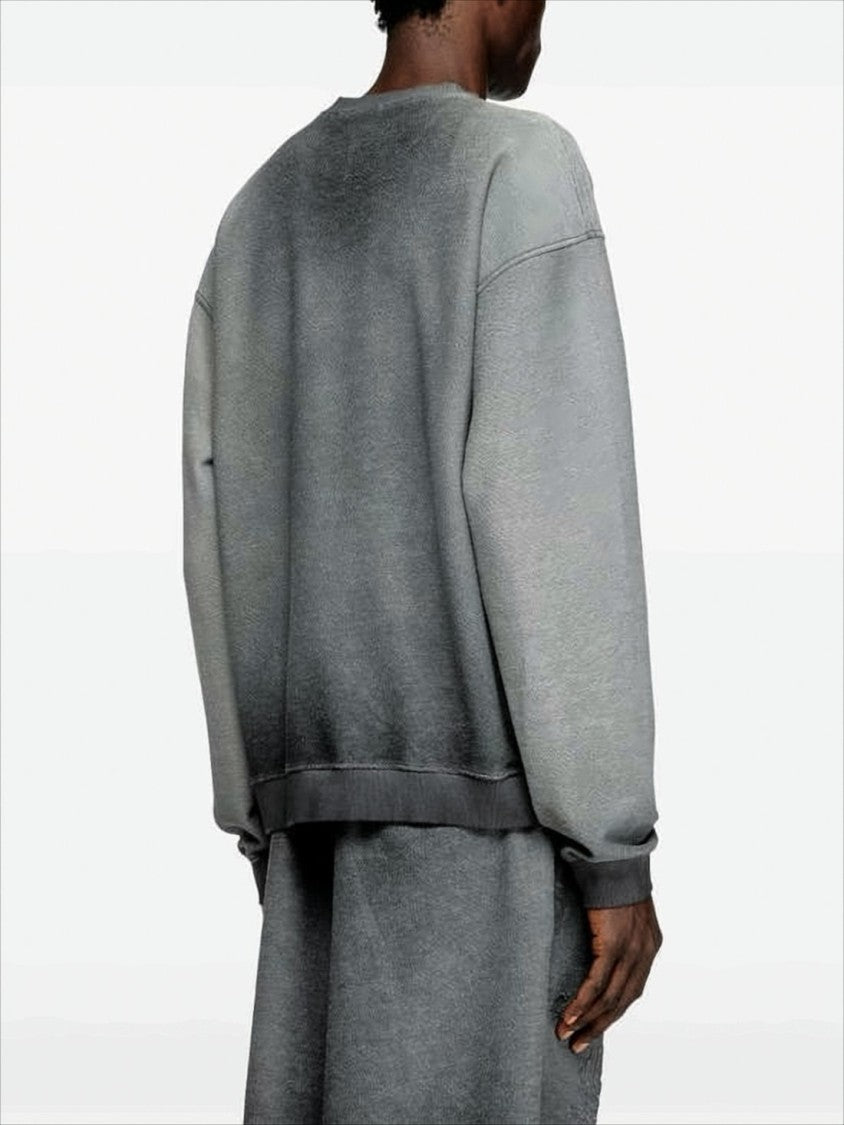 Diesel Gradient Grey Long-Sleeve Sweatshirt