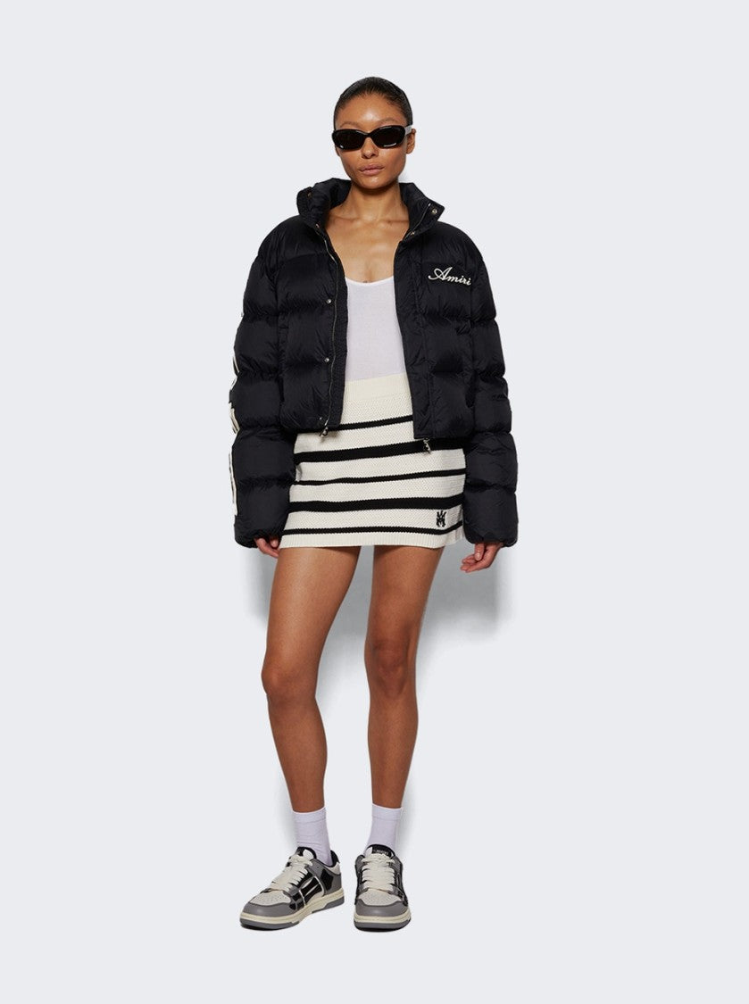 Amiri Varsity Skel Top Low Sneakers Black