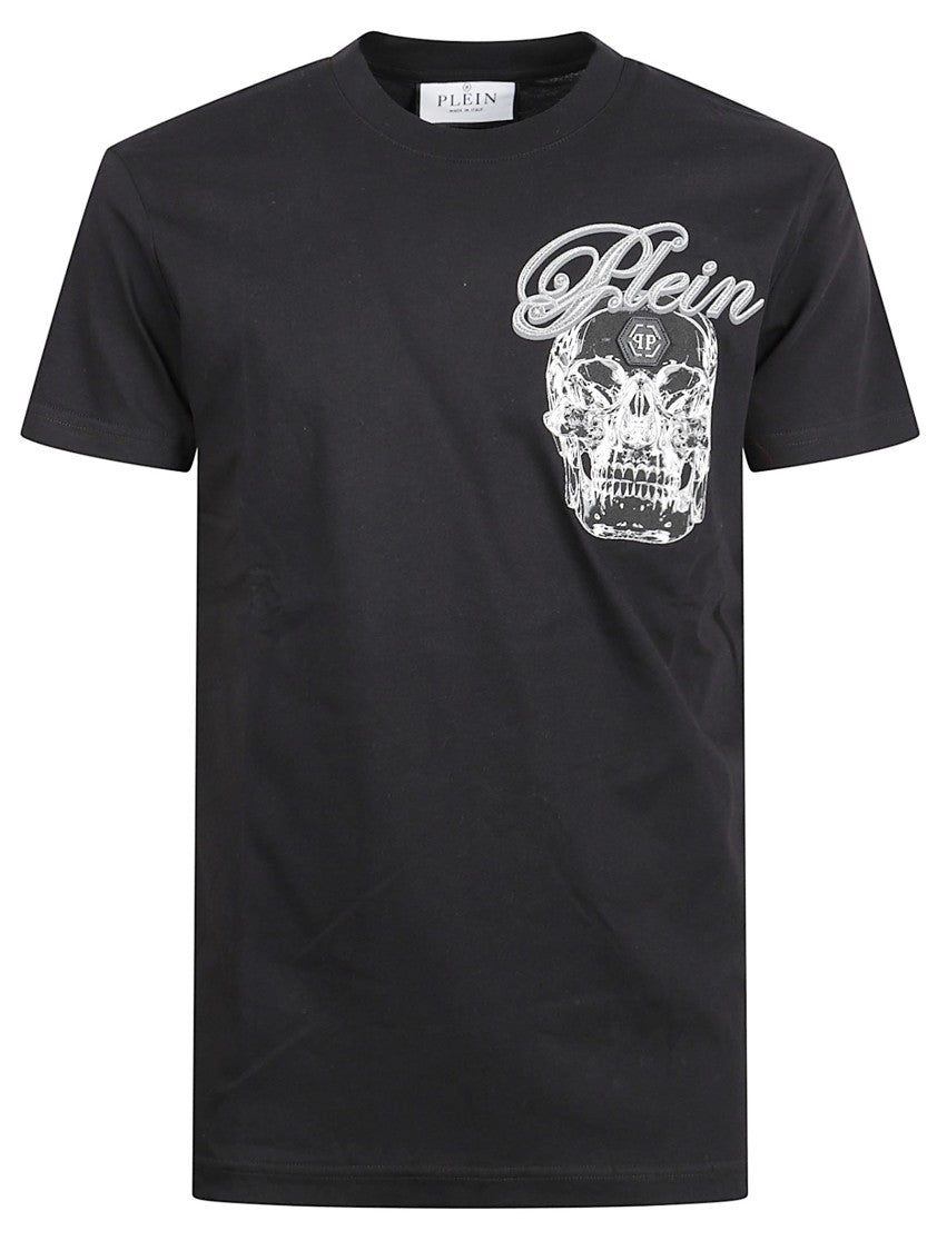 Philipp Plein Short-Sleeve Graphic T-Shirt With Skull Design