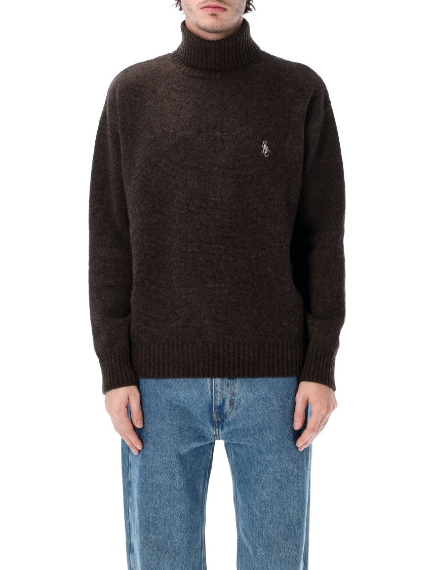 Sporty And Rich Src Oversized Wool Turtleneck Sweater