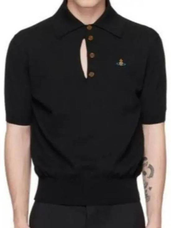 Vivienne Westwood Short-Sleeved Polo Shirt With Unique Keyhole Detail