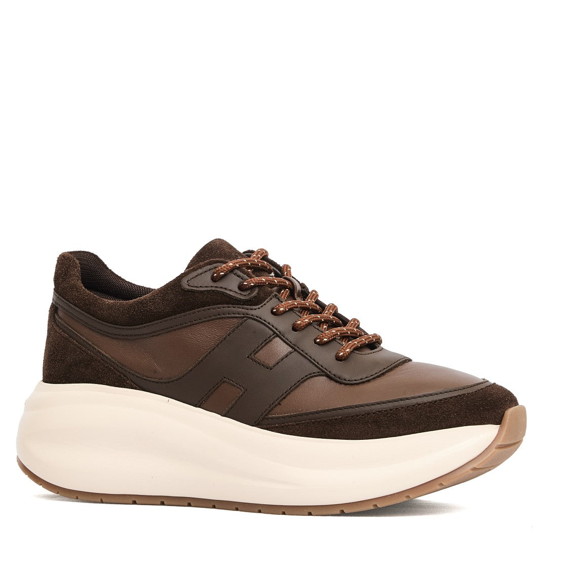 Hogan H696 Cam Brown Running Sneakers