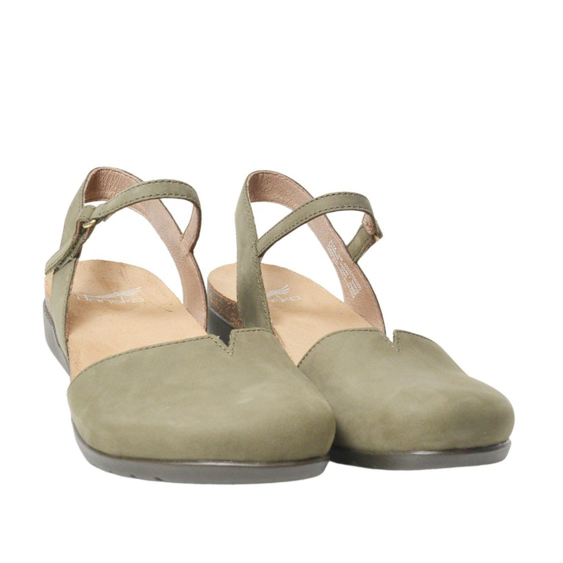 Dansko Slingback Rowan Milled In Nabuck Militare