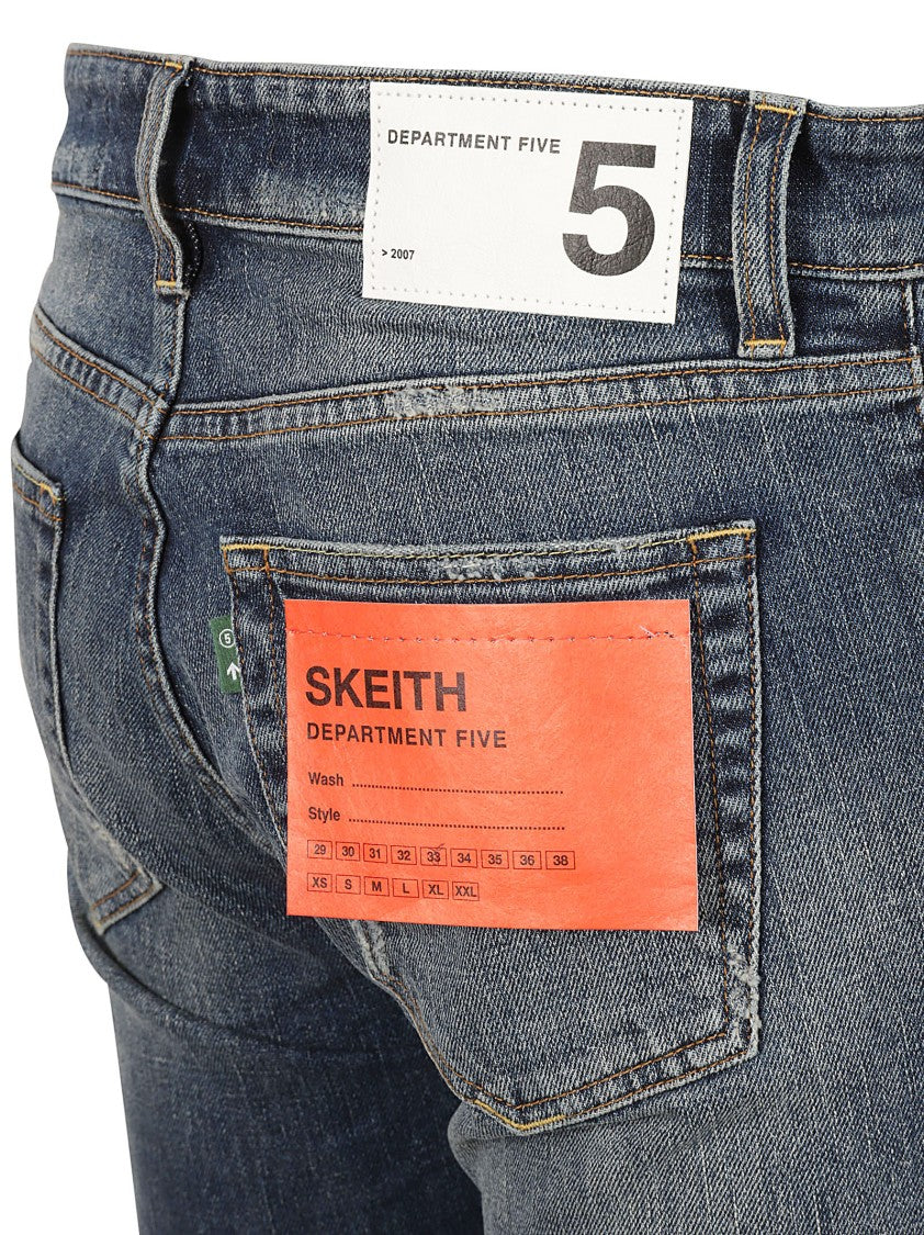 Department Five Distressed Slim Fit Denim Jeans