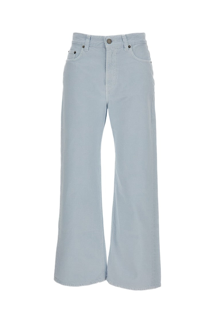 Haikure Organic Cotton-Linen Wide-Leg Jeans