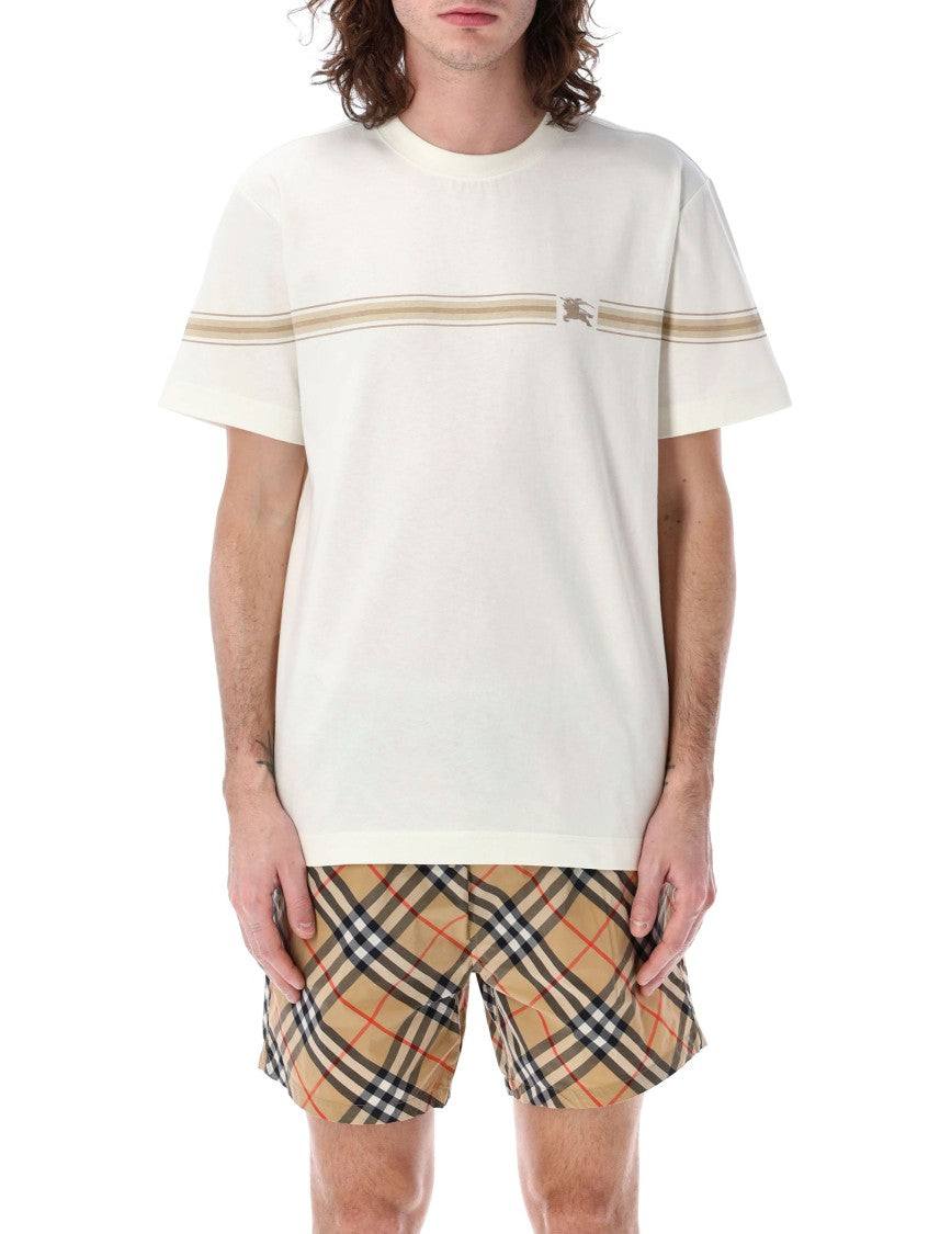Burberry Off-White Crew Neck T-Shirt