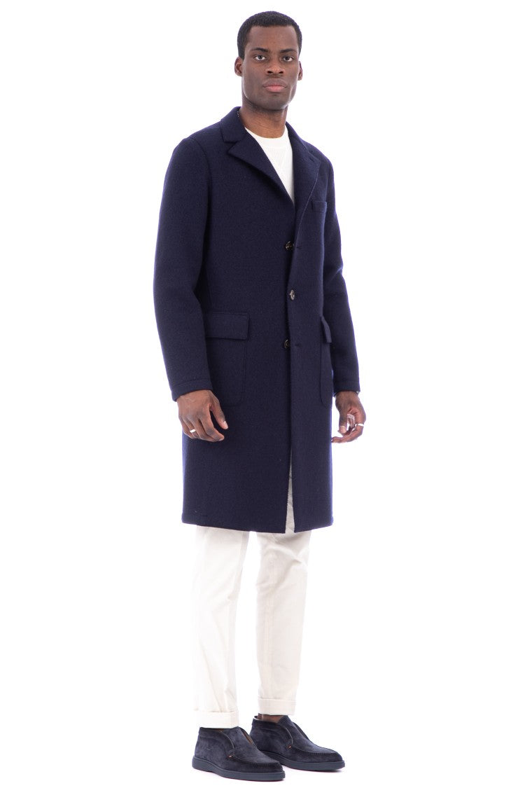 Eleventy Single-Breasted Wool Coat