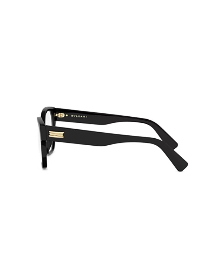 Bulgari Black Bv50077i Rectangular Gold Eyeglasses