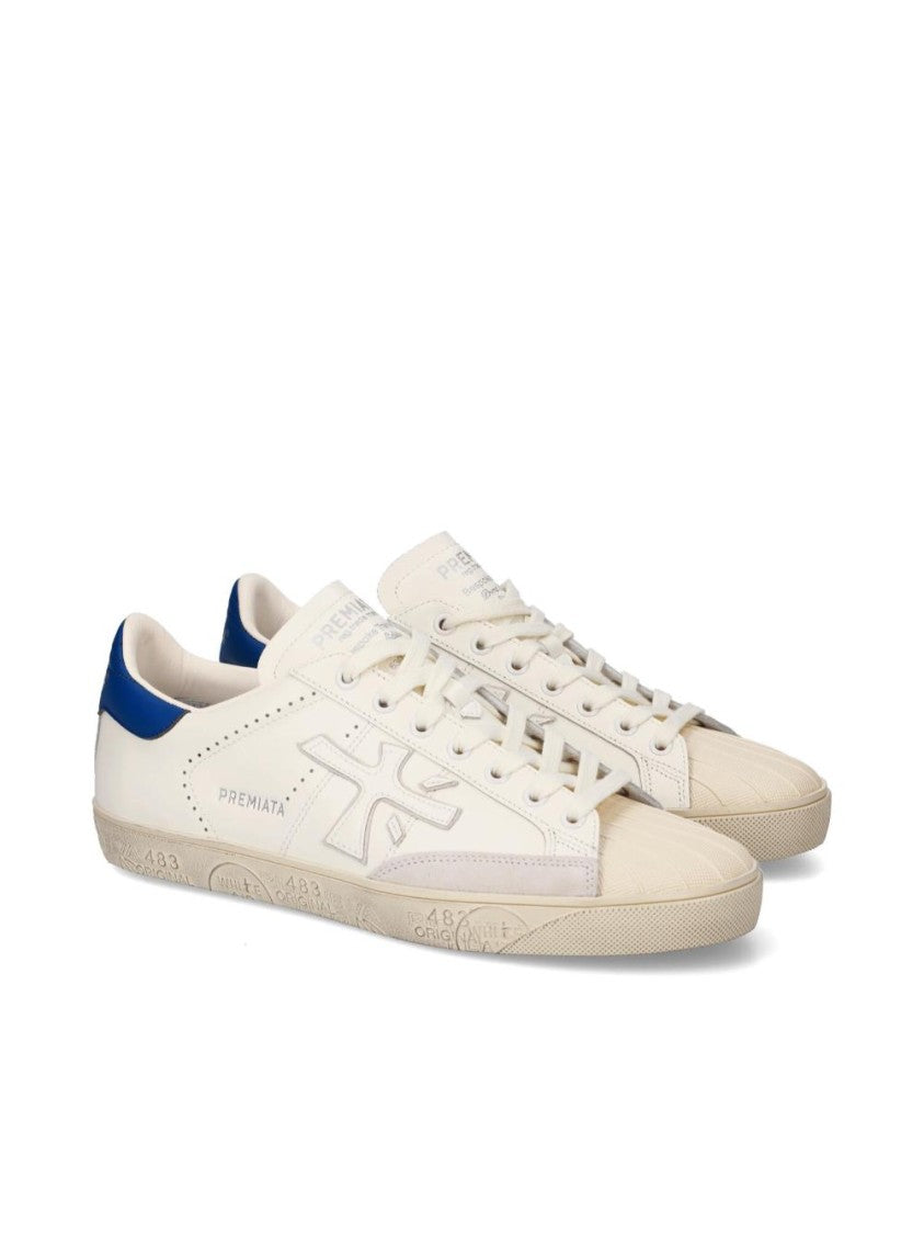 Premiata Leather Suede Lace-Up Sneakers