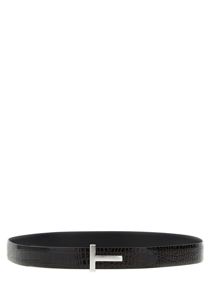 Tom Ford Reversible Crocodile Leather Belt