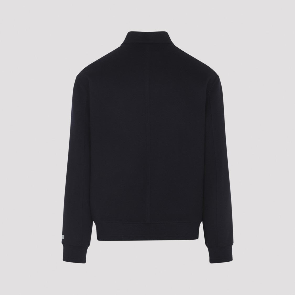 Canali Wool Navy Blue Bomber Jacket