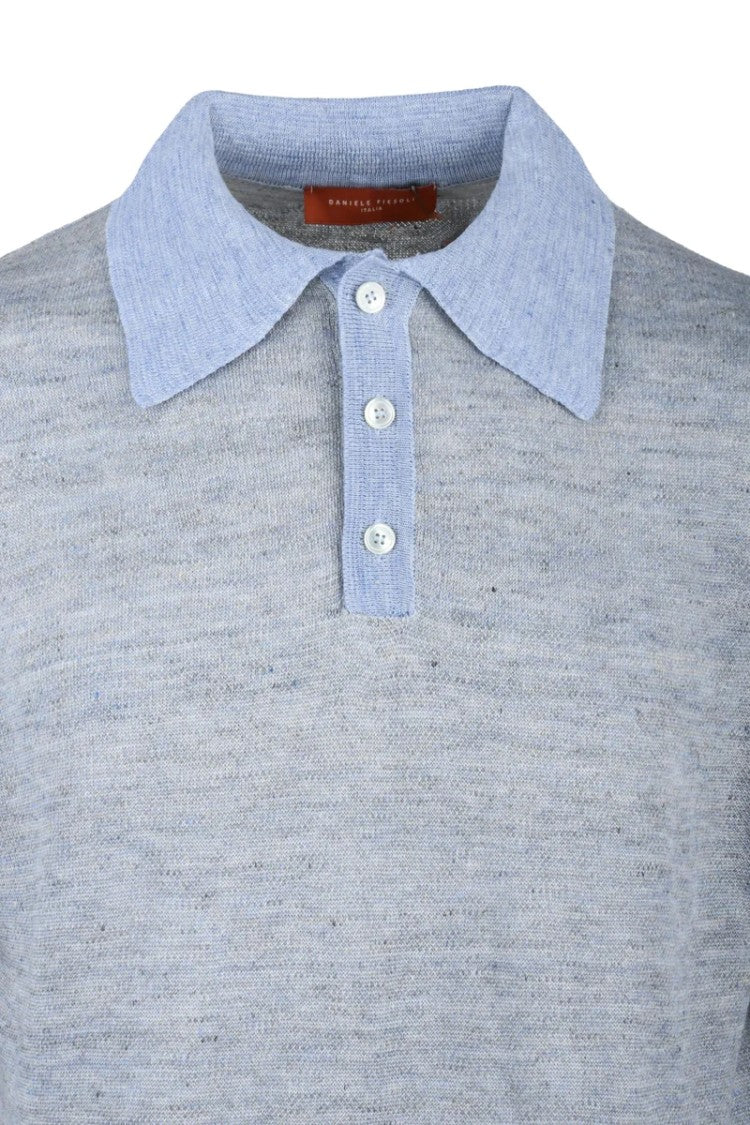 Daniele Fiesoli Knit Polo Linen - Grey
