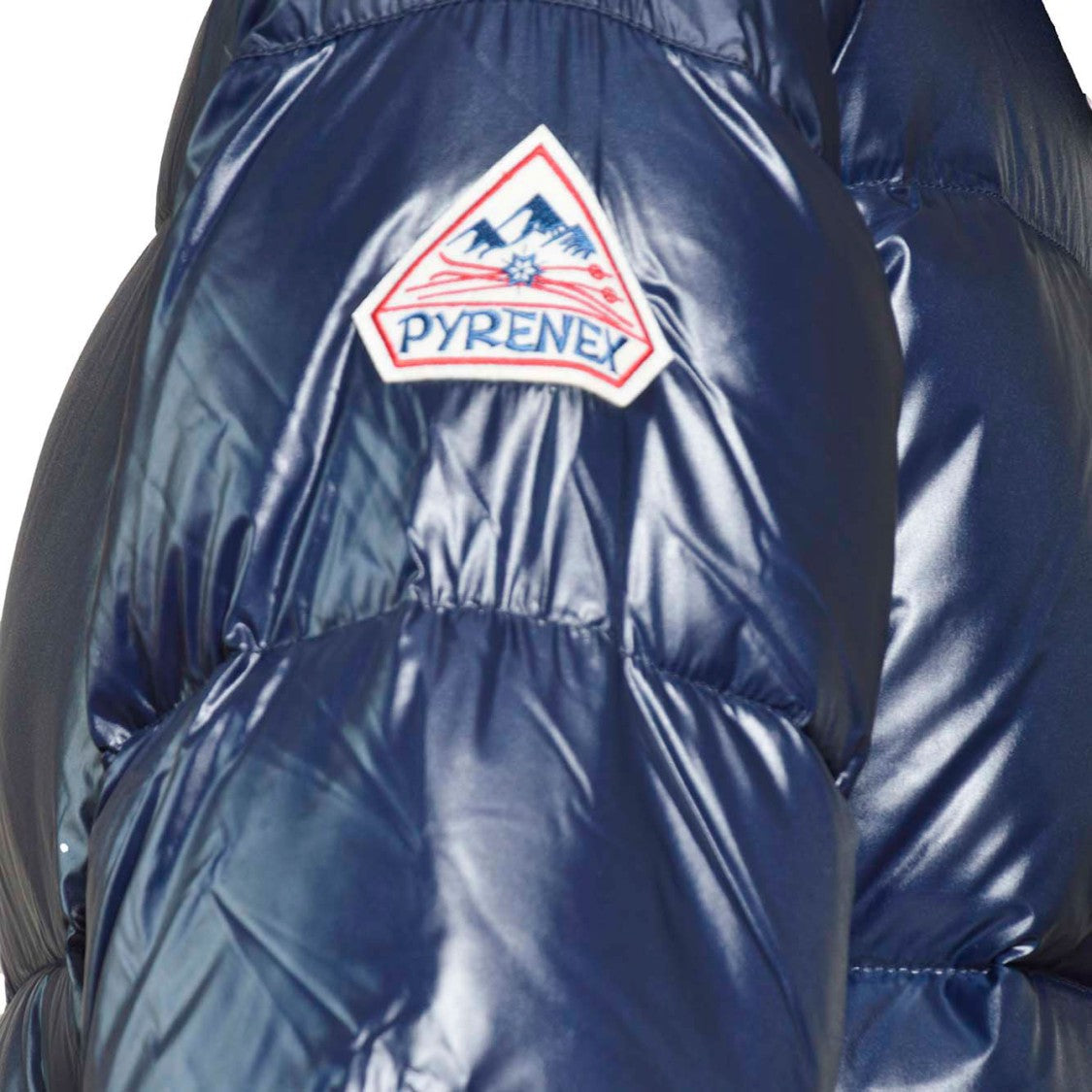 Pyrenex Blue Nylon Sten Shiny Puffer Jacket With Hood