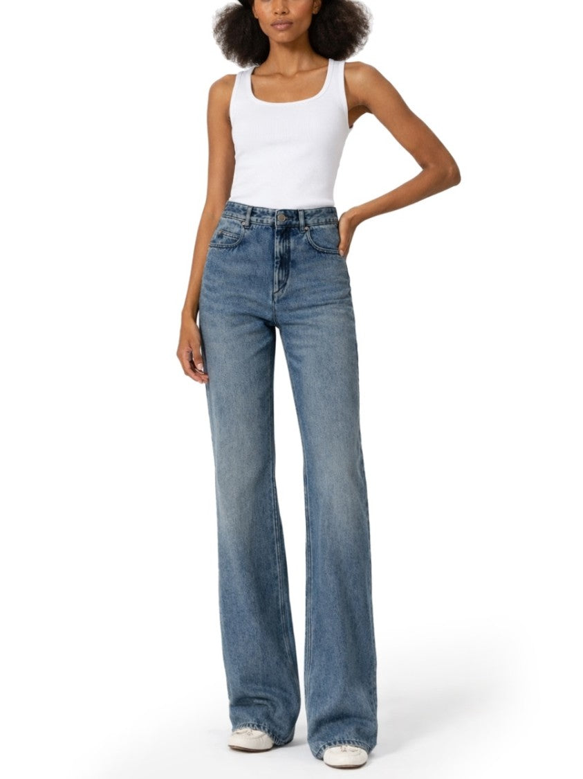 Isabel Marant Blue Belvira Lyocell-Blend Jeans