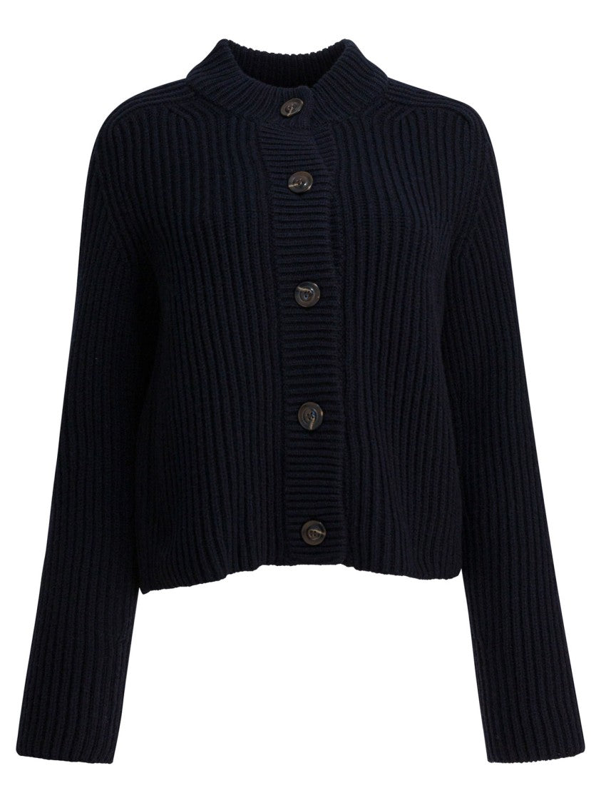 Soeur Ribbed Merino Wool Cardigan