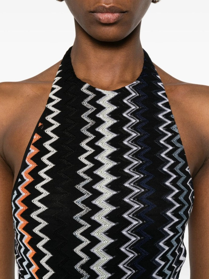 Missoni Maxi Dress With Asymmetric Seam