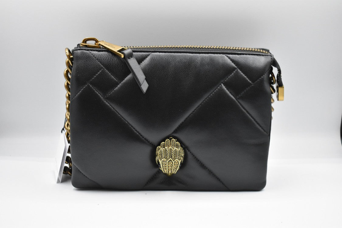 Kurt Geiger Compact Quilted Black Shoulder Bag