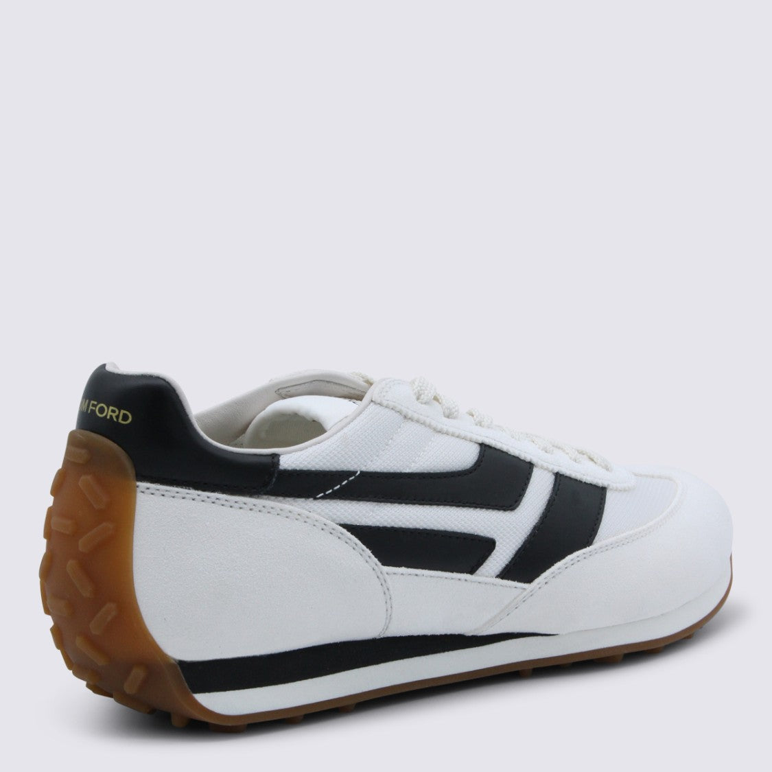 Tom Ford Minimalist White Sneakers With Smooth Silhouette