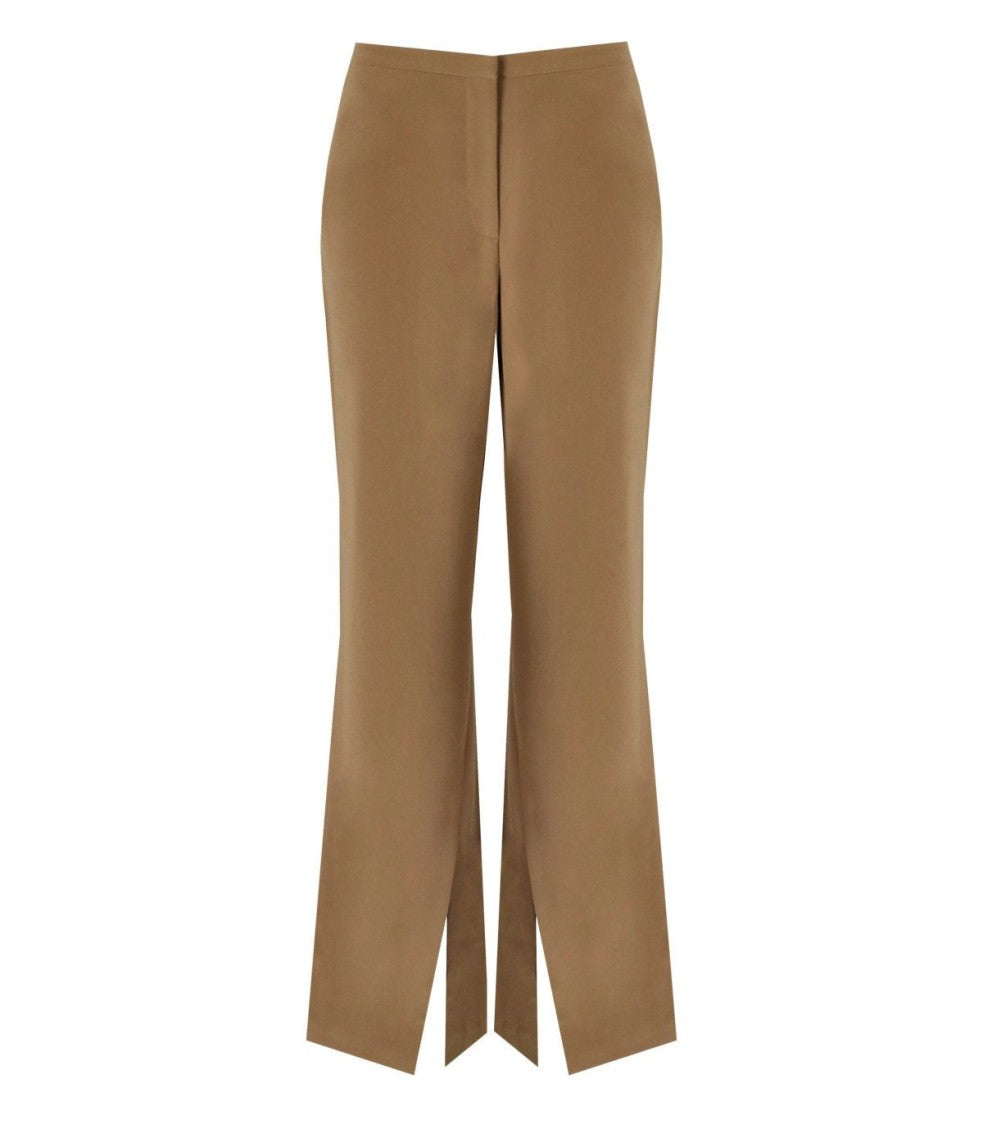 Stine Goya Leah Coffee Brown Flare Pants