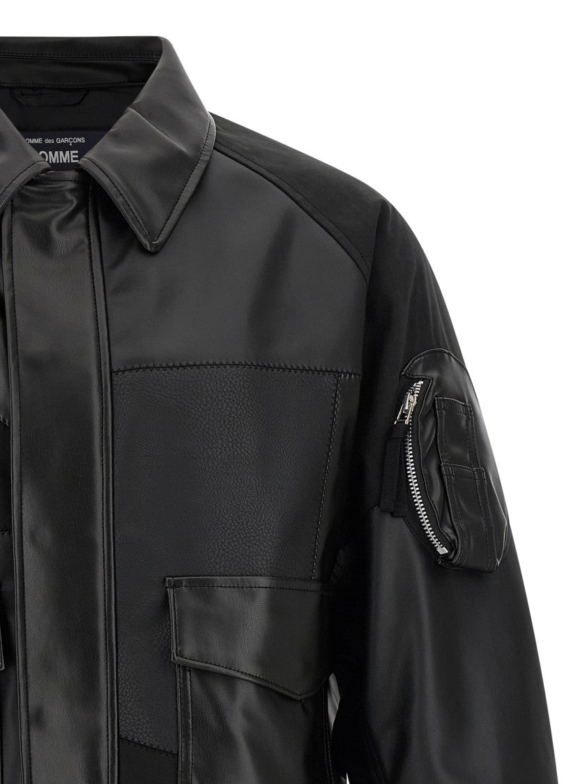 Comme Des Garçons Panel Construction Bomber Jacket