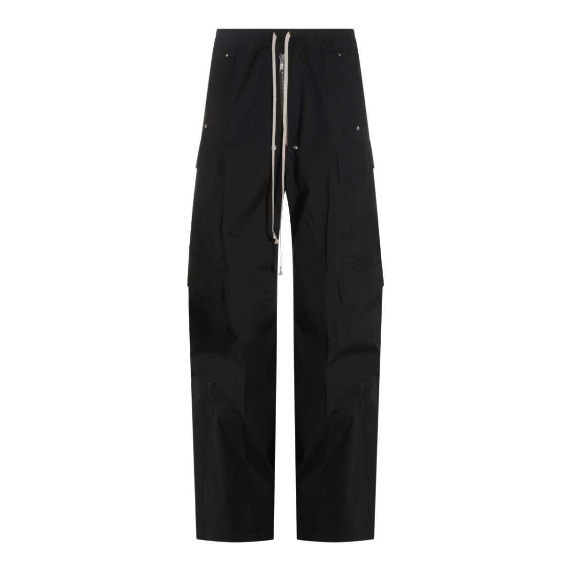 Rick Owens Relaxed-Fit Cargo Trousers With Zipper Detail And Drawstrings