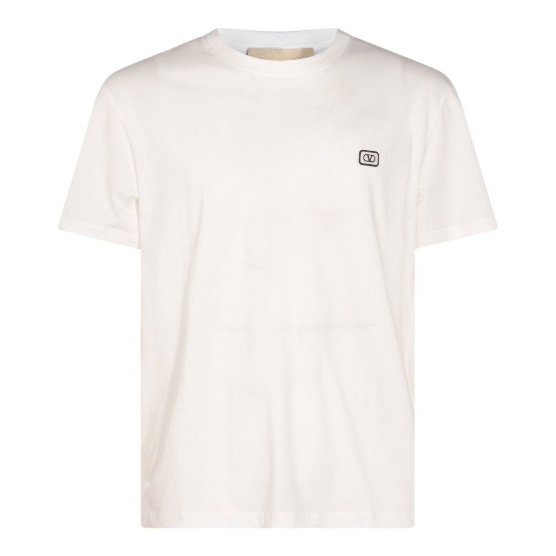 Valentino Crew Neck T-Shirt With Subtle Logo Detail