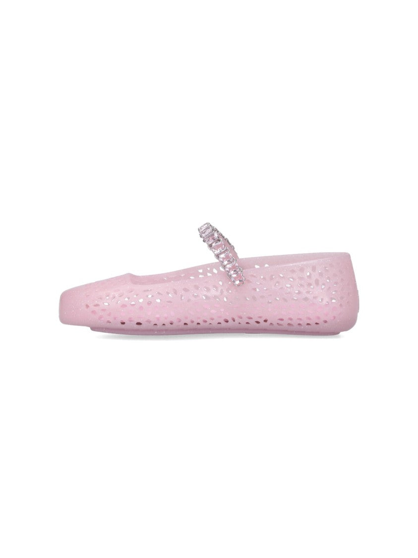 Jimmy Choo "Mary Jane Jelly" Ballerinas – Pink