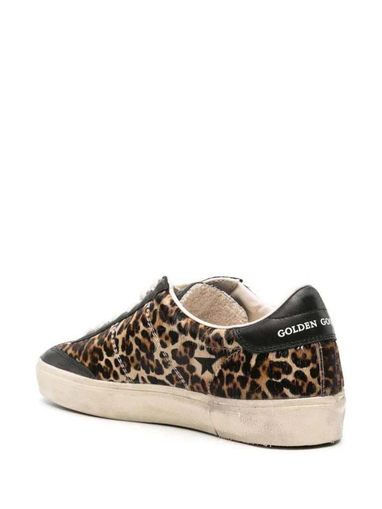 Golden Goose Soul Star Cheetah-Pattern Sneakers