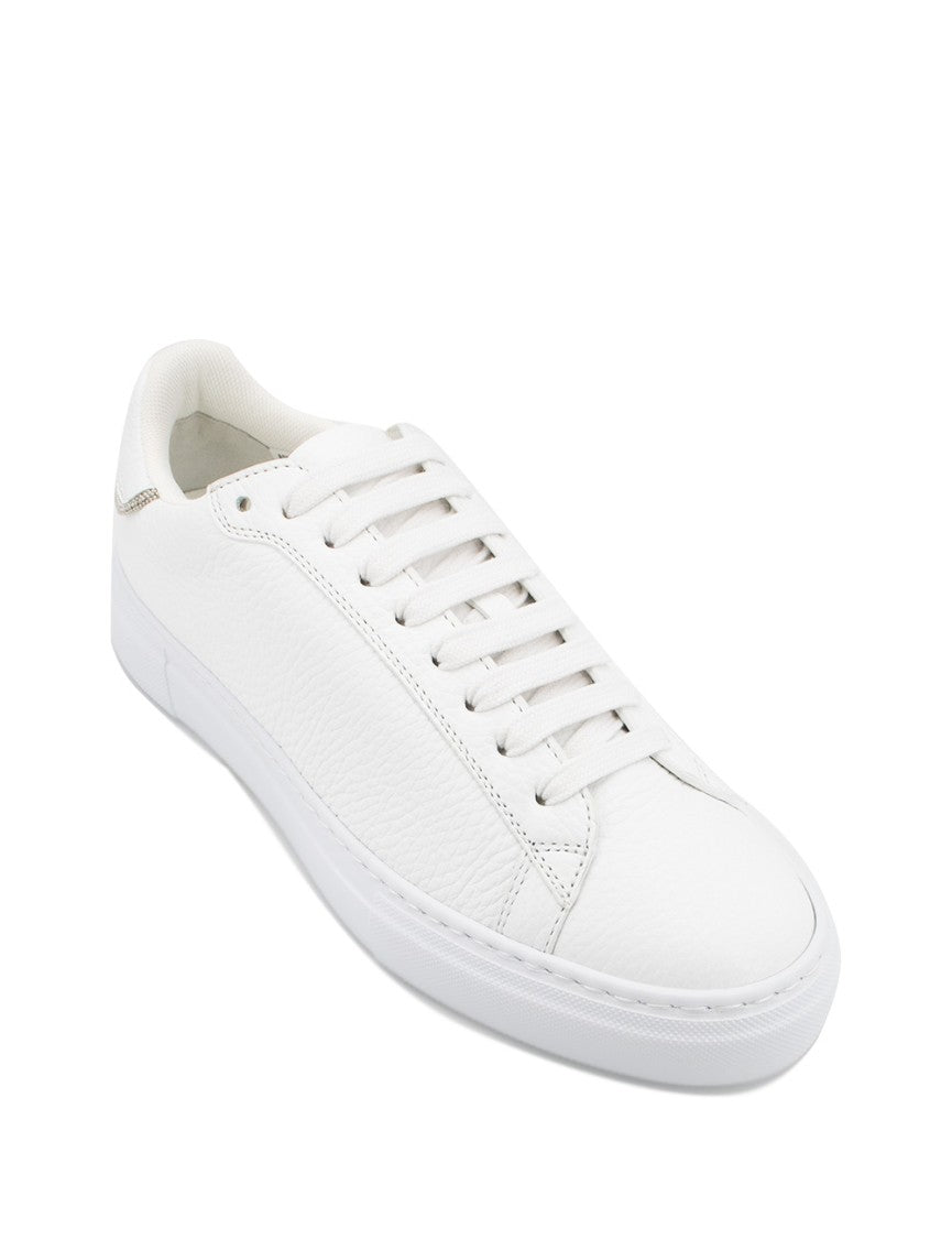 Fabiana Filippi Minimalist White Leather Sneakers